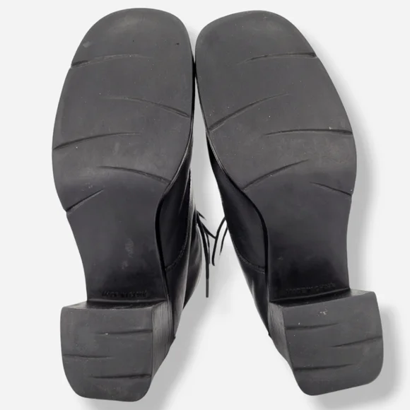 VINTAGE Y2K WHITE MOUNTAIN Lace Up Ankle Booties Black - Picture 10 of 15